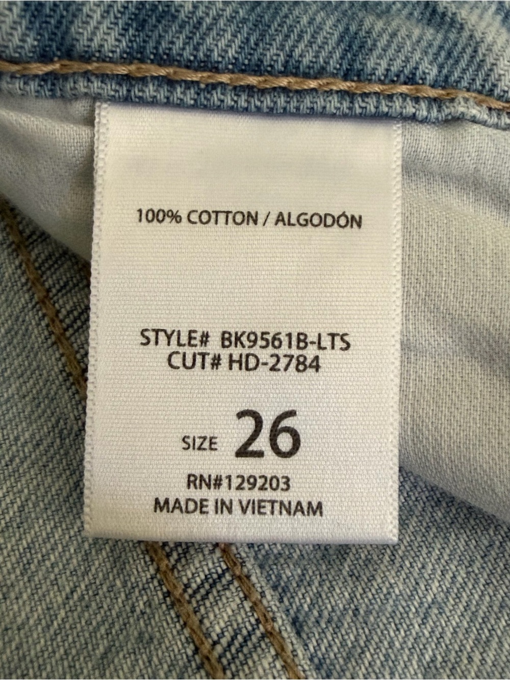 Hidden Womens Alyx Low Slung Baggy Jeans Size 26 Light Wash Wide Leg 90s Y2K - Picture 13 of 14